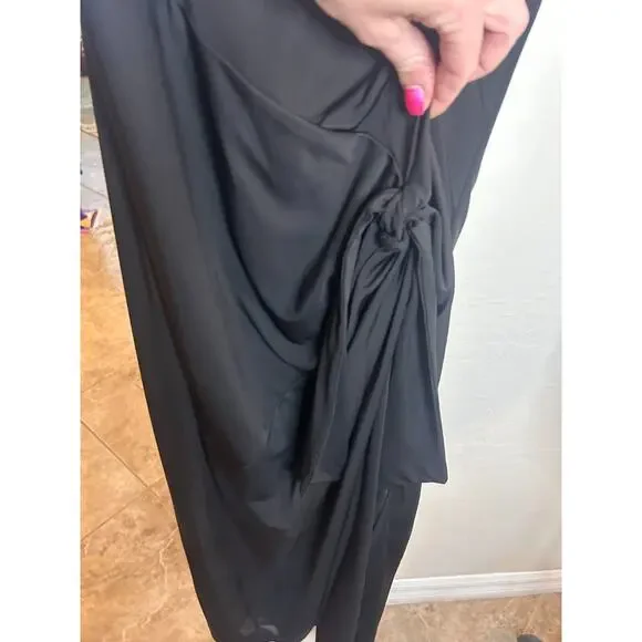 I.N.C. International Concepts Women's Tie Front Midi Dress Black Size Small 4-8 - Picture 8 of 12